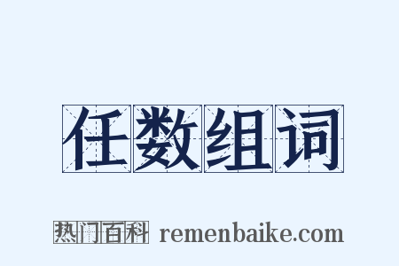任数组词是什么意思的图片